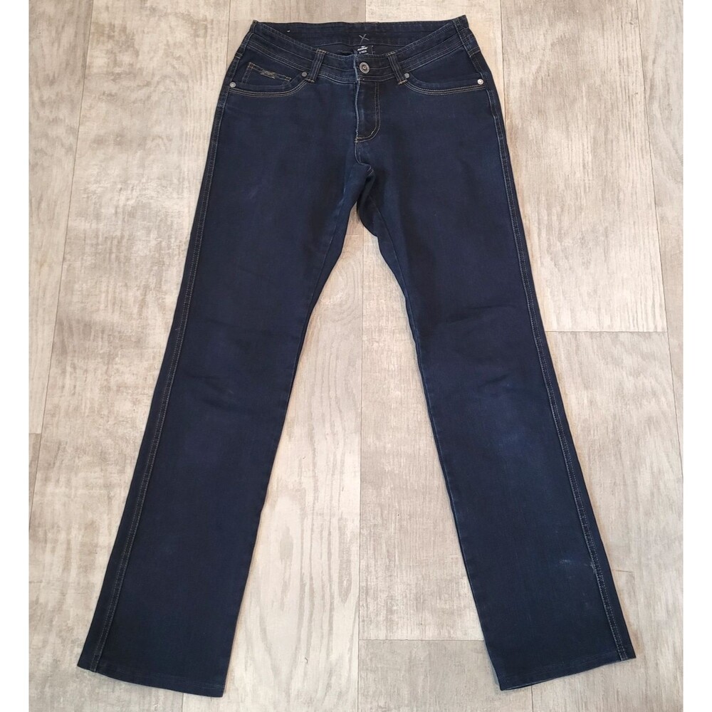 Kuhl Legendary Womens 6 Dark Wash Blue Jeans Denim Stretch Straight Leg Low Rise